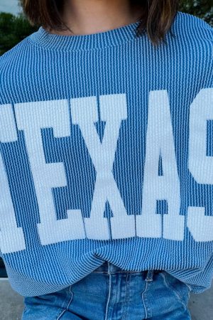 Texas Comfy Corded Graphic Sweatshirt