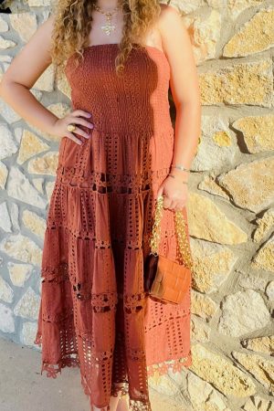 Ever After Eyelet Lace Tube Dress