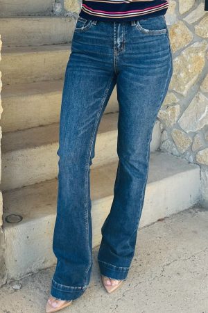 Kensington Dark Wash High Rise Bootcut Jeans