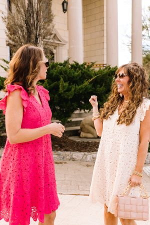 Sunset Bliss Crochet Mini Dress-FINAL SALE